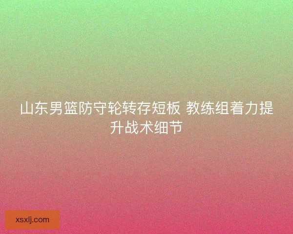 山东男篮防守轮转存短板 教练组着力提升战术细节